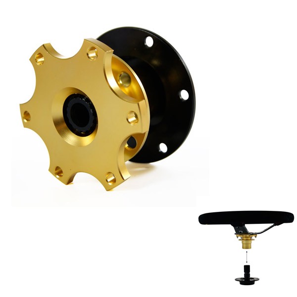 Moyeu escamotable cannelé BRATEX 6 trous à visser - SPD-QR99 - 3661768427835