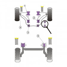 Powerflex Bushing Front Inner Wishbone Bush Opel Kadett E (2 Pieces)