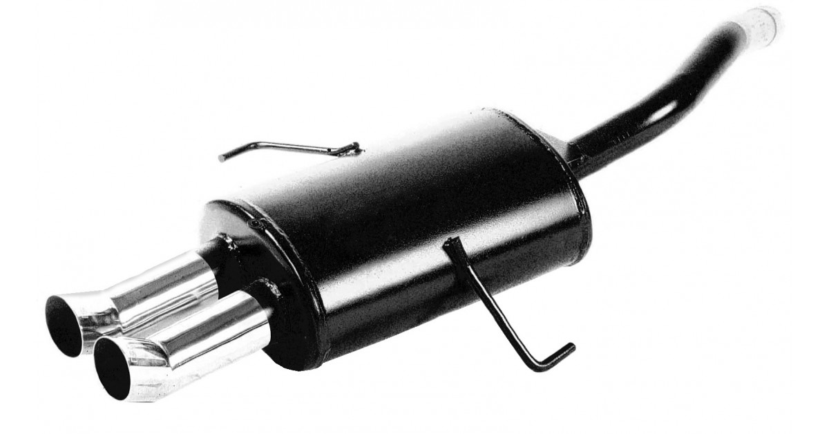Rear Exhaust / Muffler Alfa Romeo 156 16/8/20 16S 2 Outlets 76mm