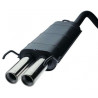 Scarico / Silenziatore Opel Astra F 2.0 16S GSI Prima di 1998 2 Uscite 63mm
