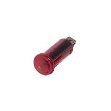 Röhrenförmige Leuchtanzeige Rot 16mm