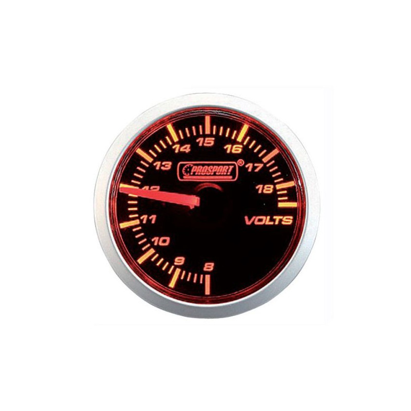 Prosport Gauge Voltmeter Diameter 52mm 8 to 18 Volts - CT-VO-004 - 216CLWAVOSM - 3661768318683