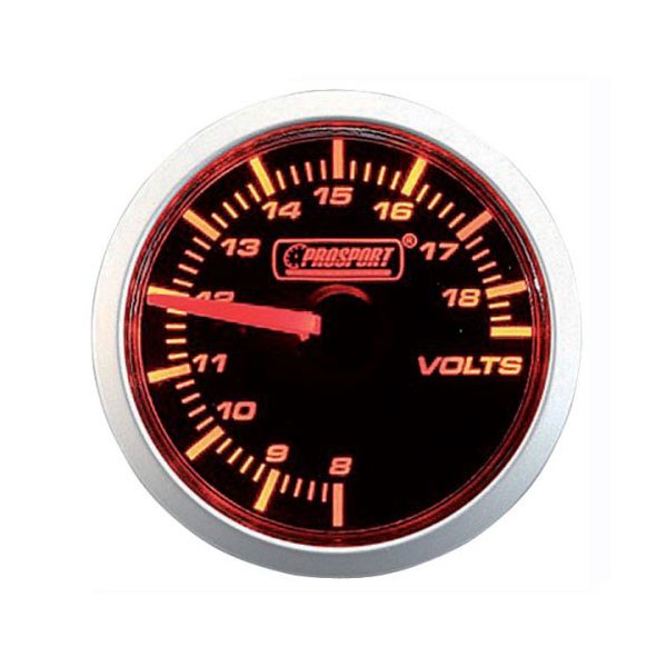 Manometer Prosport Voltmeter Durchmesser 52mm 8 bis 18 Volt - CT-VO-004 - 216CLWAVOSM - 3661768318683