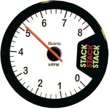 Stack Clubman Rev-counter 0-8 Diameter 80 White