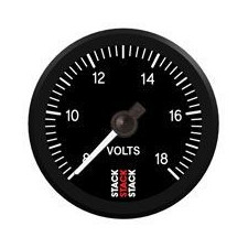 Stack Gauge Voltmeter 8-18 volt Pro Electric