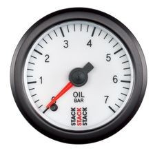 Stack Manometer Öldruck 0-7 Bars Pro Elektrisch Weiß