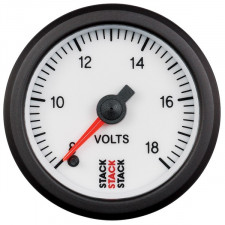 Manomètre Stack Voltmètre Pro Electrique Blanc