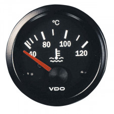 VDO Cockpit International 120° Water Temperature Gauge Diameter 52 Black Background