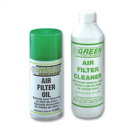 Kit di manutenzione per filtri cotone Green Filter spray 0.3L + detergente 0.5L