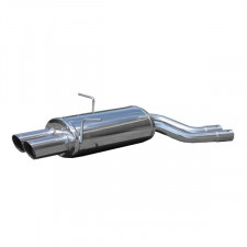 Terminaux / Silencieux Inoxcar Inox BMW E46 325ci 2x80mm Racing