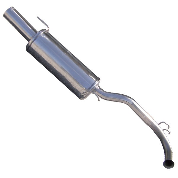 Inoxcar Stainless Steel Rear Exhaust Muffler Renault Clio 1 1.4 Before 1998 Outlet 1x80mm - IC-RECL0280 - RECL.02.80 - 3661768207307