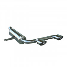 Inoxcar Stainless Steel Rear Exhaust / Muffler Renault Mégane II 2.0 RS Turbo Outlet 2x120x80mm