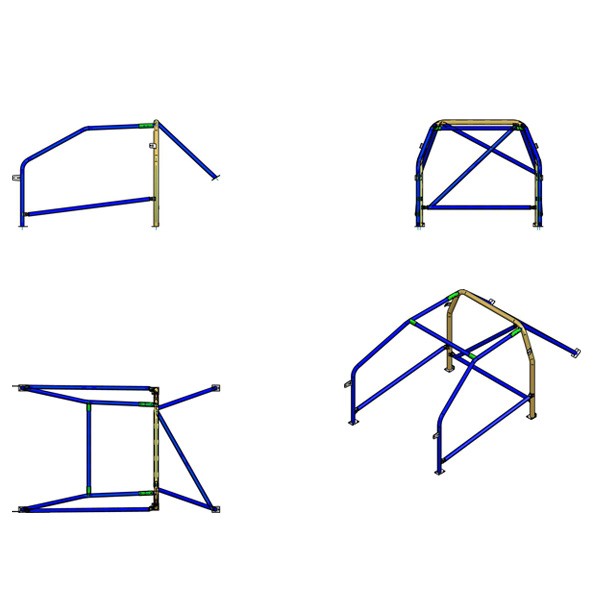 Sparco Roll Cage BMW E30 3 Coupe 1982-1990 Bolt-In FIA-J 34kg - GT2i - 00713077 - 00713077 - 8033280057534