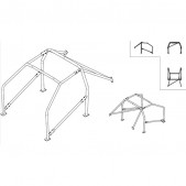 Arceau de Sécurité Sparco Peugeot 206 Après Septembre 1998 6points 23kg