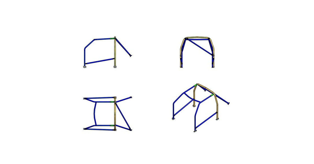Sparco Roll Cage Renault Clio 1 1990-February 1998