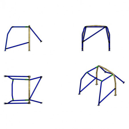 Roll Bar di Sicurezza Sparco BMW 2002 1968-1975 - GT2i Roll Bar di Sicurezza Sparco BMW 2002 1968-1975 - GT2i