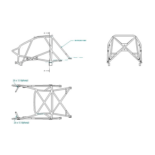 Rollbar Sicurezza Sparco Peugeot 206 Da Saldare Omologato FIA - GT2i - 00753059S - 00753059S - 8033280058517