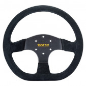 Volant Sparco R353 Peau retournée Noir