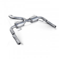 Inoxcar Stainless Steel Rear Exhaust / Muffler Renault Clio 3 RS 200ch After 2010 2 Mufflers Right + Left