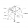 Arceau de Sécurité Sparco MINI R50-R53 2001-2006 à souder FIA-J 29kg - GT2i