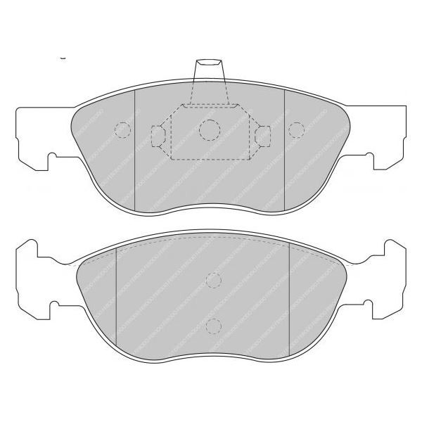 Pastiglie Freno Ferodo DS2500 Anteriore Alfa Romeo / Fiat / Lancia - F-CP1056H - FCP1056H - 3661768067659