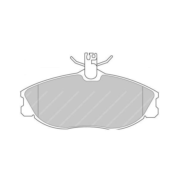 Plaquettes de Frein Ferodo DS2500 Avant Peugeot 306 S16 Phase 2 - F-CP1063H - FCP1063H - 3661768067680