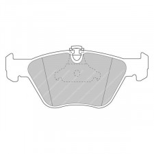 Ferodo DS 2500 brake pads front for BMW 3 Series 330d / 330Xd 10.99 - 02.05 caliper ATE
