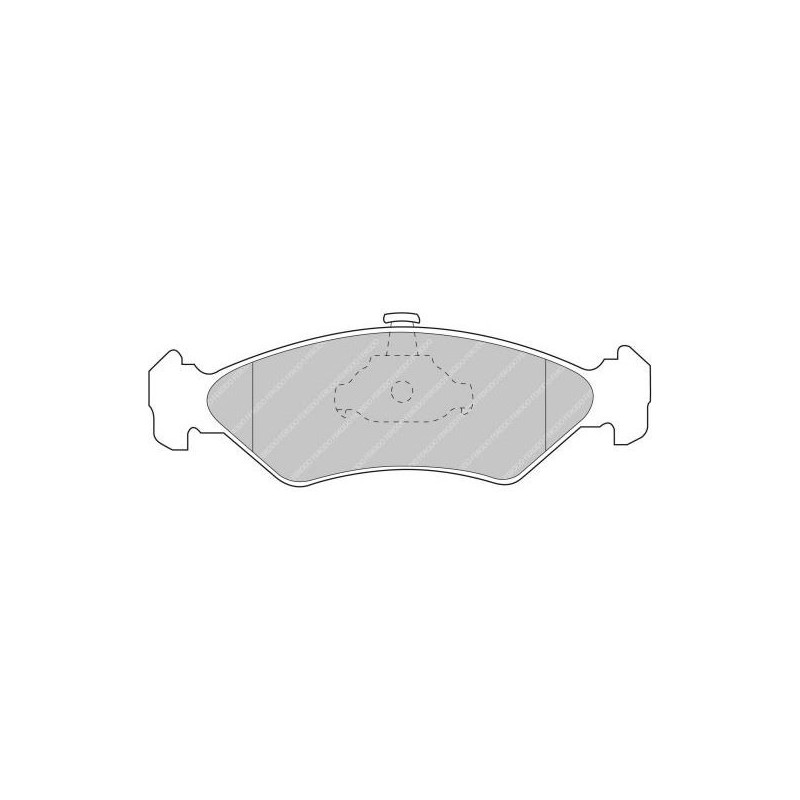 Plaquettes de frein Ferodo DS2500 avant pour FORD Fiesta 0.9 03.89 - 12.96 étrier ATE - F-CP1082H - FCP1082H - 3661768067741