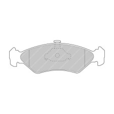 Ferodo DS 2500 brake pads front for FORD Fiesta 0.9 03.89 - 12.96 caliper ATE