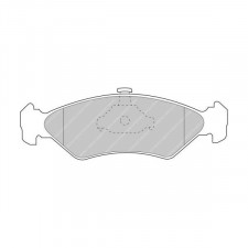 Ferodo DS 2500 brake pads front for FORD Fiesta 0.9 03.89 - 12.96 caliper ATE