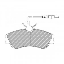 Ferodo DS 2500 brake pads front for CITROEN Berlingo 1.1 07.96 - 07.02 caliper LUCAS/TRW