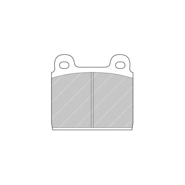 Bremsbeläge Ferodo DS2500 Hinten Porsche 944/AV 911 - F-CP11R - FCP11R - 3661768067888