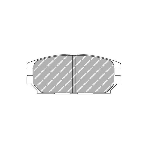 Bremsbeläge Ferodo DS2500 Hinten Mitsubishi Lancer Evo 4 - F-CP1280R - FCP1280R - 3661768067925