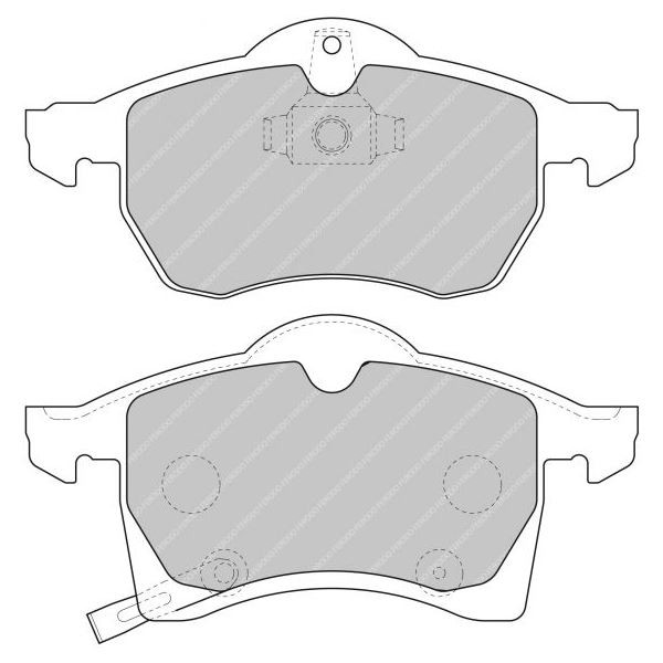 Plaquettes de Frein Ferodo DS2500 Avant Opel Zafira - F-CP1295H - FCP1295H - 3661768323533