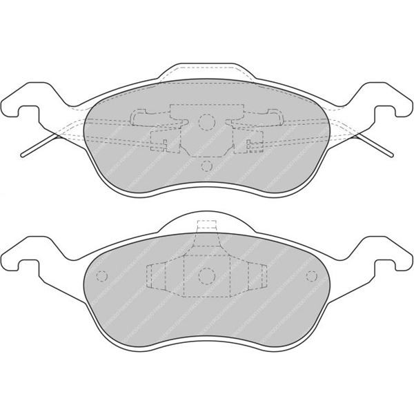 Plaquettes de Frein Ferodo DS2500 Avant Ford Focus 2.0 16V Après Août 1998 - F-CP1318H - FCP1318H - 3661768068076