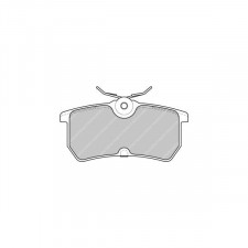 Ferodo DS 2500 brake pads rear for FORD Fiesta 2.0 ST150 01.05 -  caliper LUCAS/TRW