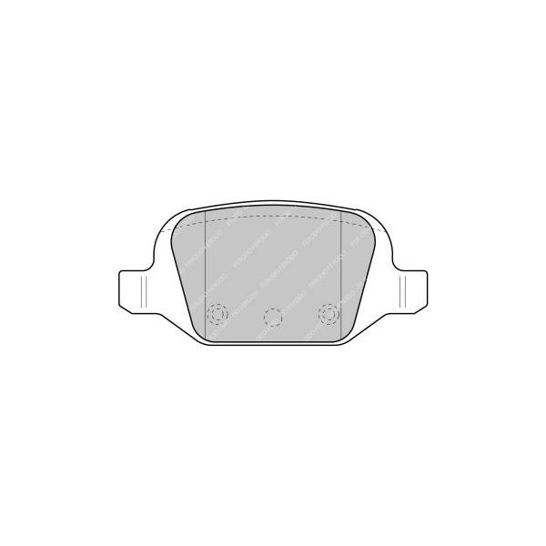 Bremsbeläge Ferodo DS2500 Hinten Fiat Punto HGT - F-CP1324H - FCP1324H - 3661768068090