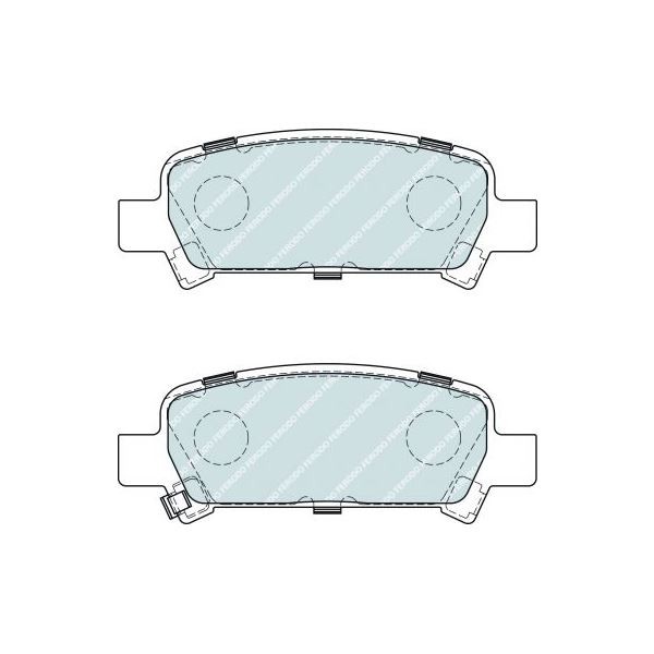 Bremsbeläge Ferodo DS2500 Hinten Subaru 99 - F-CP1333H - FCP1333H - 3661768068120