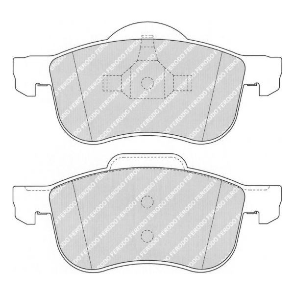 Bremsbeläge Ferodo DS2500 vor Volvo S60 / S80 / V70 - F-CP1382H - FCP1382H - 3661768320914