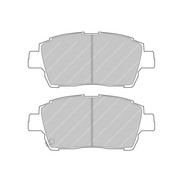 Ferodo DS2500 Front Brake Pads Toyota Yaris - F-CP1392H - FCP1392H - 3661768068267