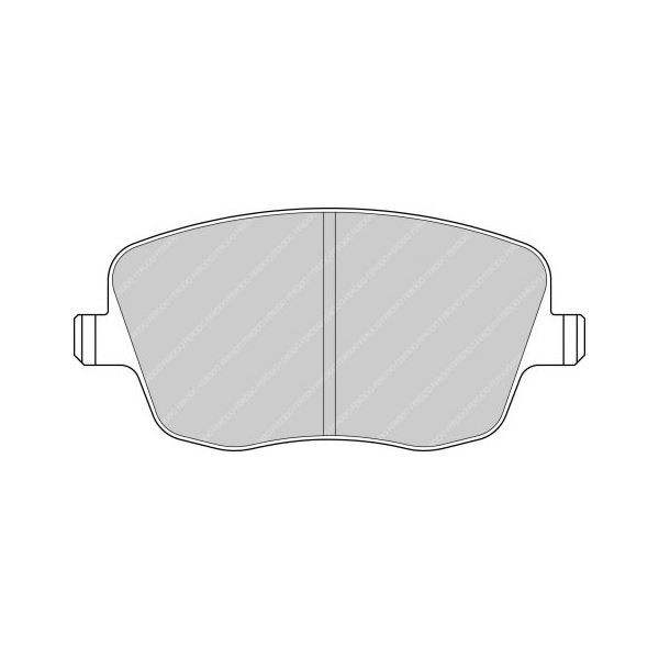 Bremsbeläge Ferodo DS2500 vor Seat Ibiza 4 1.9 TDI Nach 2002 - F-CP1419H - FCP1419H - 3661768068304