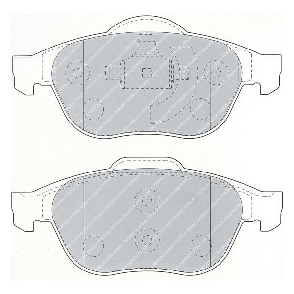 Pastiglie di Freno Ferodo DS2500 Anteriore Renault Twingo 1.6 16S/R2 Dopo il Gennaio 2010 - F-CP1441H - FCP1441H - 3661768299814
