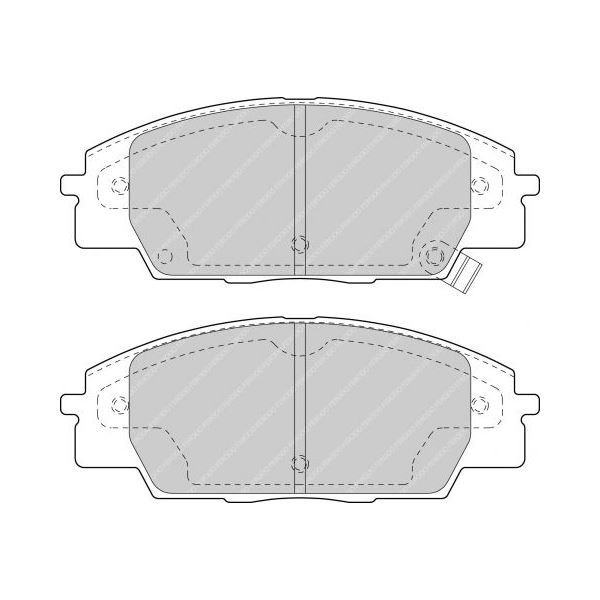 Plaquettes de Frein Ferodo DS2500 Avant Honda S2000 - F-CP1444R - FCP1444R - 3661768068335