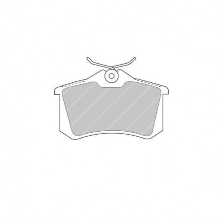 Plaquettes de frein Ferodo DS2500 arrière pour Audi A1 1.2 TFSI 05.10 -  étrier Lucas/TRW