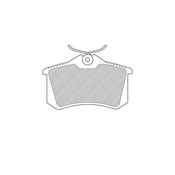 Pastiglie di Freno Ferodo DS2500 Posteriore Renault Clio 3 RS / Megane 2 RS - F-CP1491H - FCP1491H - 3661768068380
