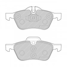 Ferodo DS 2500 brake pads front for MINI MINI (R50) 1.4 One  - ATE Front 04.03 - 10.06 caliper ATE