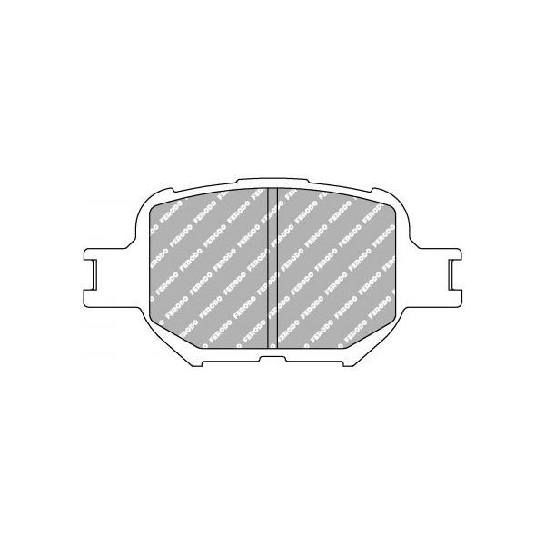 Bremsbeläge Ferodo DS2500 vor Toyota Celica 1.8 VVTi Nach November 1999 - F-CP1528H - FCP1528H - 3661768260227