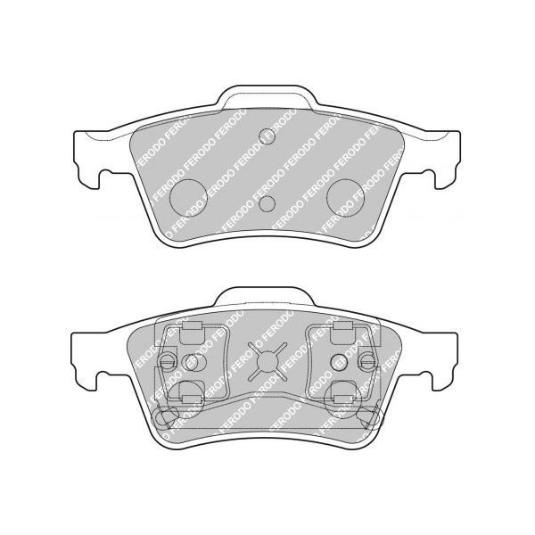 Plaquettes de Frein Ferodo DS2500 Arrière Ford Focus ST - F-CP1540H - FCP1540H - 3661768211885