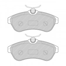 Ferodo DS 2500 brake pads front for CITROEN C2 1.6 i 16V VTS 09.03 -  caliper LUCAS/TRW