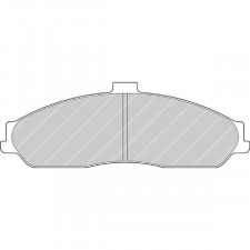 Ferodo DS 2500 brake pads front for CHEVROLET Corvette C5 01.97 - 12.01 caliper KELGATE
